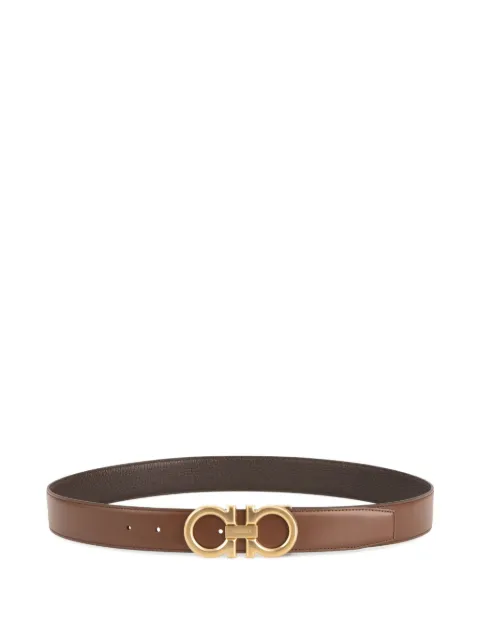 Ferragamo reversible and adjustable Gancini belt Brown 786991