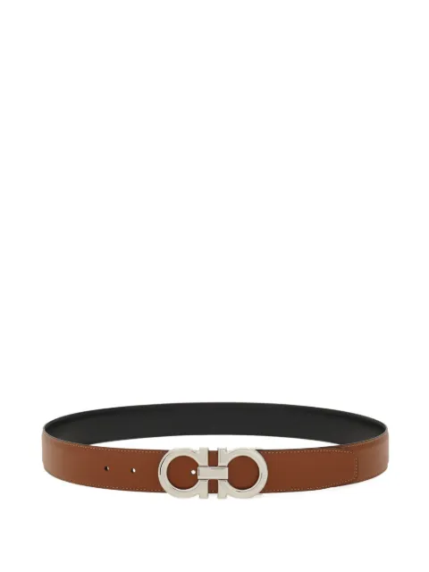 Ferragamo reversible and adjustable Gancini belt Brown 785978