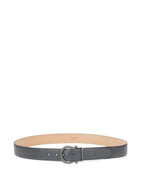 Ferragamo adjustable Gancini belt Blue 787191