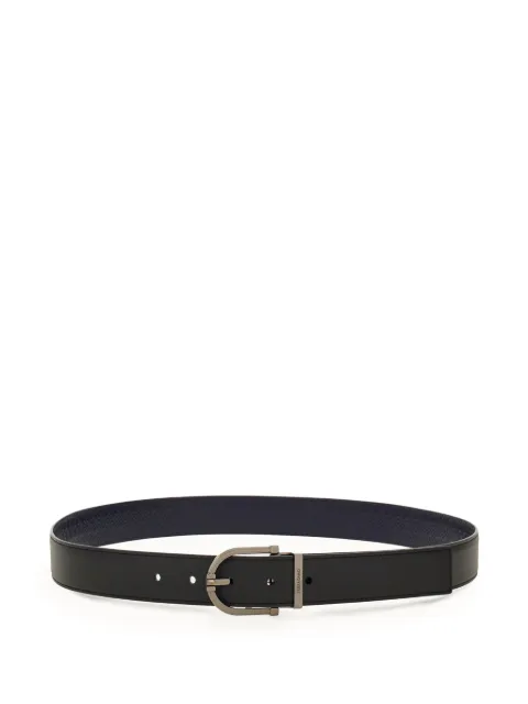 Ferragamo reversible leather belt Black 786424