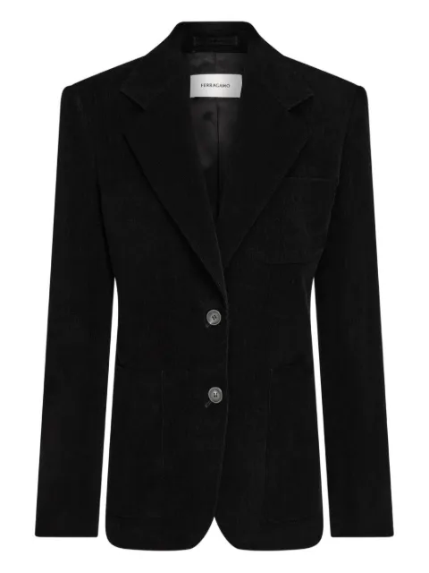 Ferragamo corduroy blazer Black 785344