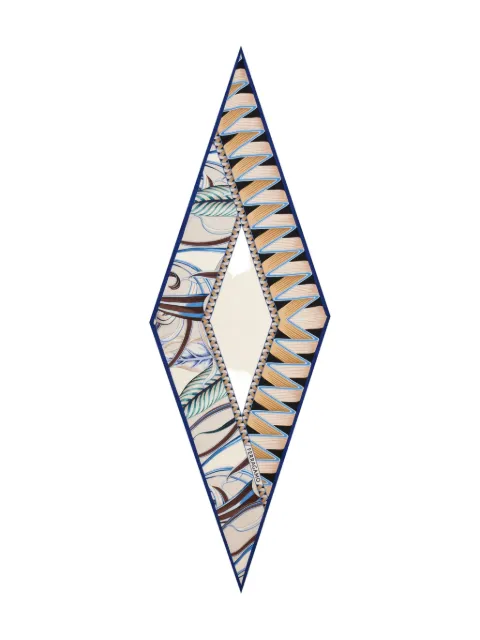 Ferragamo Giada-print silk scarf Blue 785435