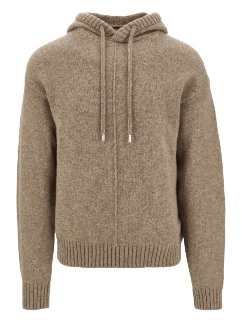 Ferragamo hooded knit Neutrals 786243