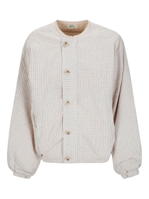 EPL checkered bomber jacket Neutrals EPL2VST20PTWLNSS