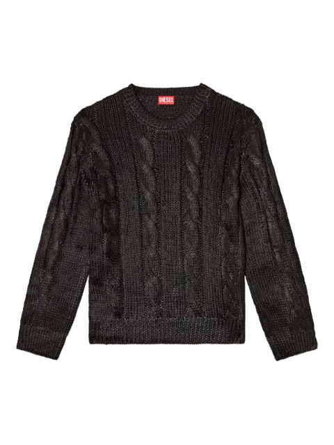 Diesel K-Michiu cable-knit sweater Black A191870NKCP