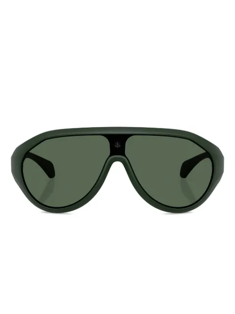 Moncler Eyewear logo-print sunglasses Green ME8009U