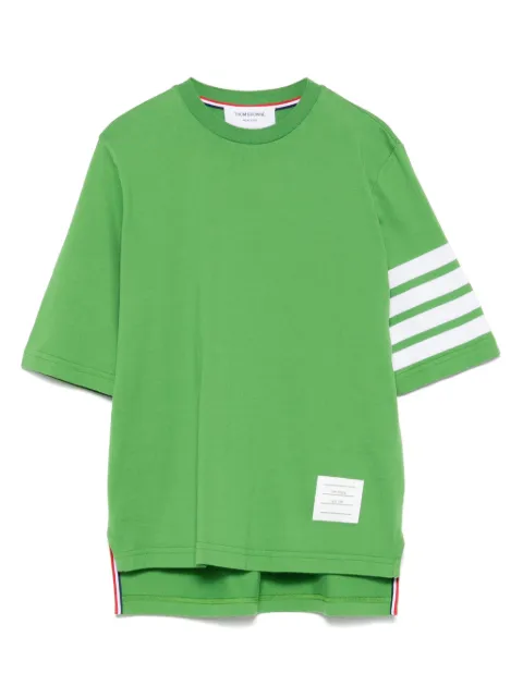 Thom Browne 4 Bar Stripes jersey T-shirt Green FJS102G07862