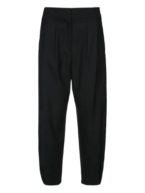 I BLUES dart-detailing trousers Black 2427136031200