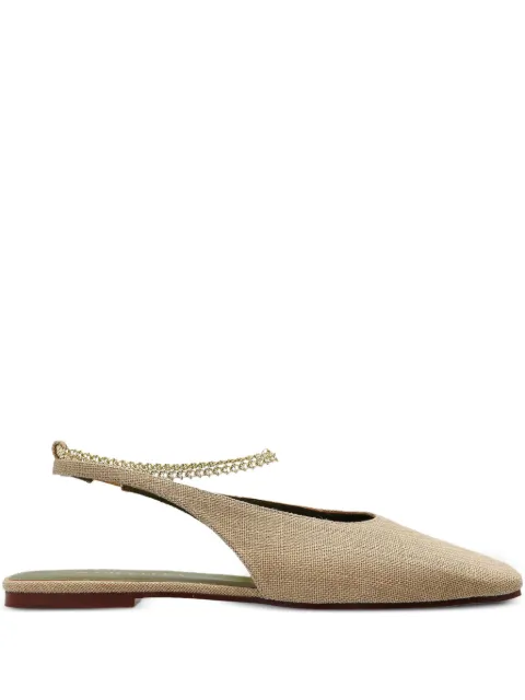 MARIA LUCA leather ballerina shoes Neutrals DL44003B21090
