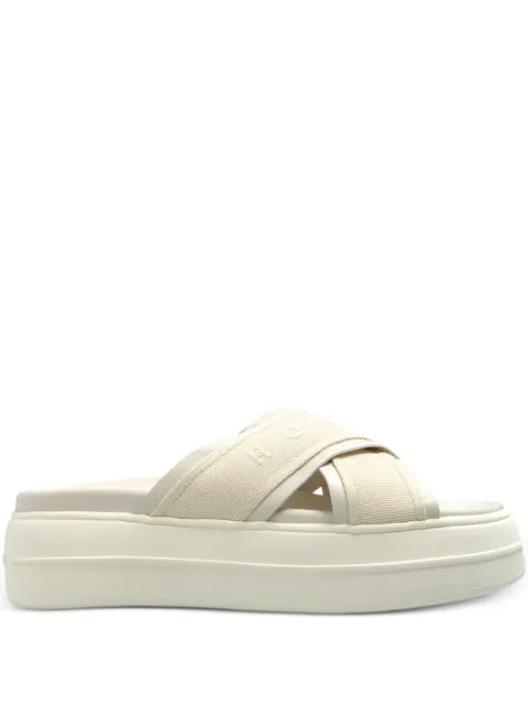 Hogan leather slides Neutrals HXW6800FO10LE9