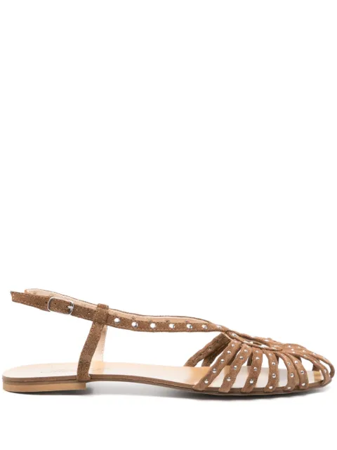 Anna F. suede sandals Brown 514