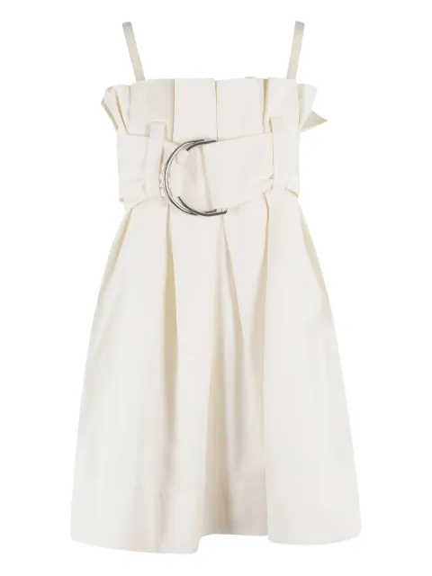 JW Anderson belted pleated mini dress Neutrals DR0480PG1762