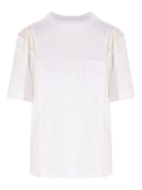 sacai panelled T-shirt White 2507913