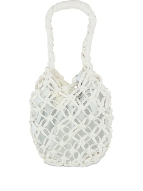Comme Des Garçons Comme Des Garçons knotted shouder bag White ROK203S25