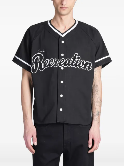 BODE Outfield baseball shirt Black MRS25SH040