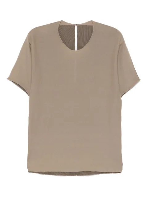 Label Under Construction cotton T-shirt Brown YTS261ZER31NTGW