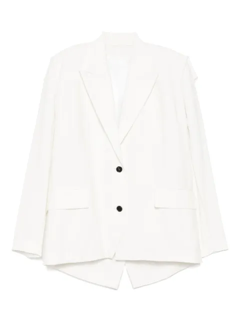 pushBUTTON squared-back single-breasted blazer White PB2520103W