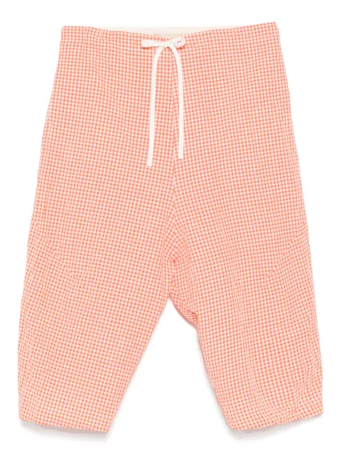 Forme D'expression gingham check pattern pants Red HP09943RV