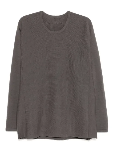 Label Under Construction crew-neck jumper Grey YHR264ZER33MG