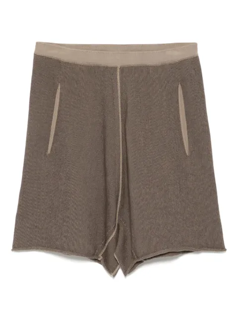 Label Under Construction cotton shorts Brown YMPN190ZER3NTGW