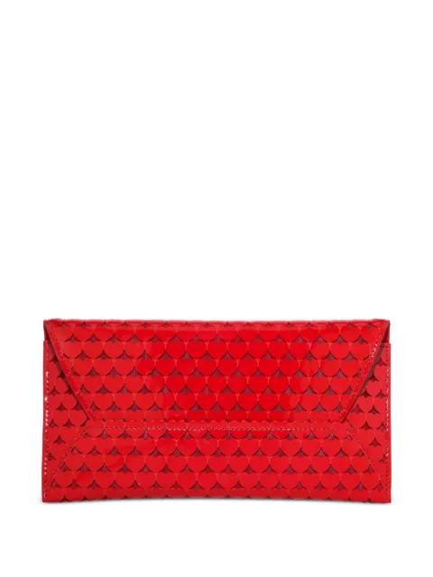 Aquazzura Amourose heart-pattern clutch bag Red AMSCLUC0PTG