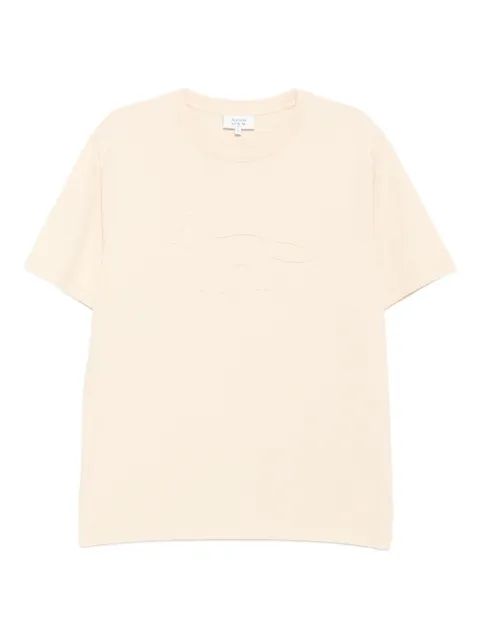 Maison Kitsuné profile fox-patch T-shirt Neutrals OM00122KJ0119