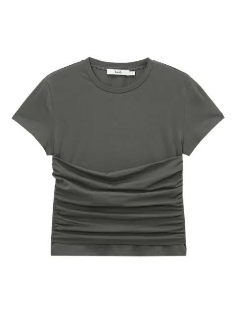 b+ab ruched-detail T-shirt Grey 5S628AS