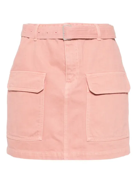 Maison Kitsuné belted utility mini skirt Pink OW01509WD4012