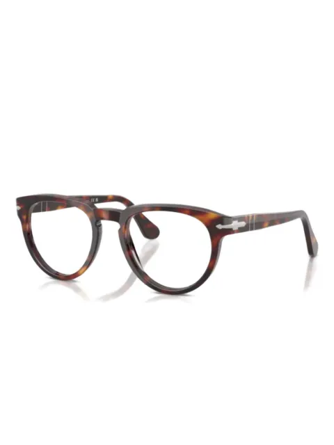 Persol PO3377V tortoiseshell-effect round-frame glasses Brown 3377VVISTA