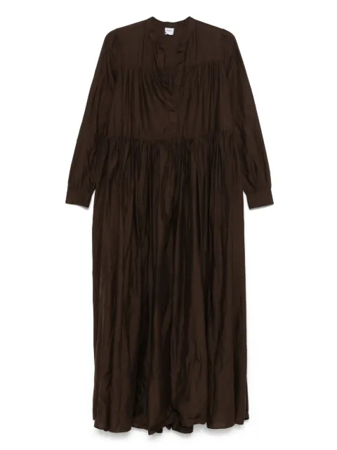 ASPESI cotton muslin maxi dress Brown 2934