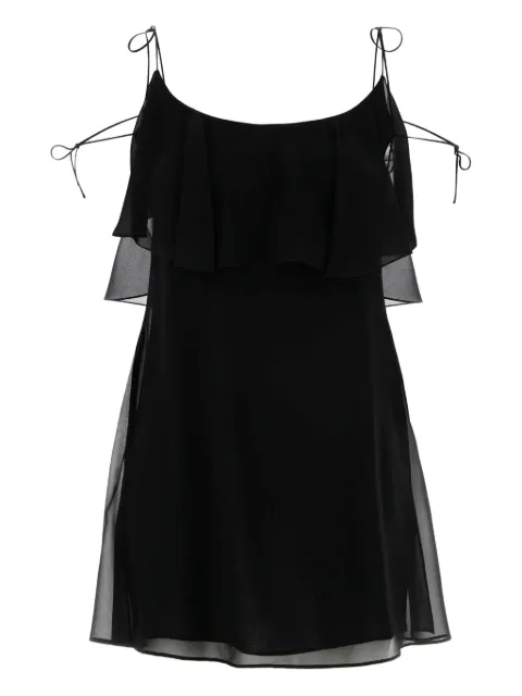 Saint Laurent ruffle-detail dress Black 820529Y3H36