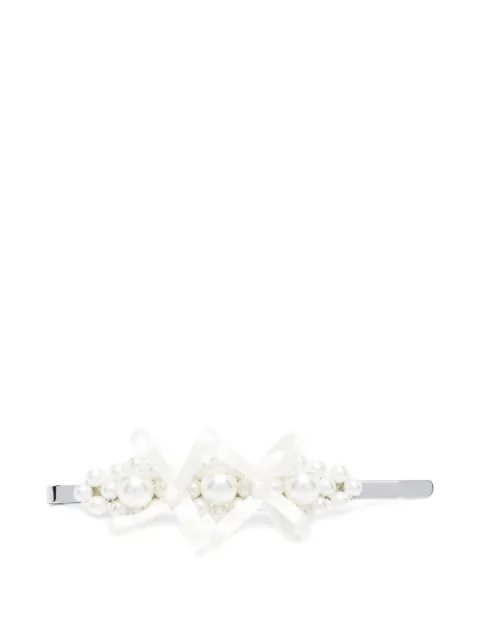 Simone Rocha bow-embellished hair clip White CLP560904PEARLPEARL