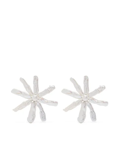 Simone Rocha flower-design earrings Silver ERG5440913BAROQUEPEARLPEARL