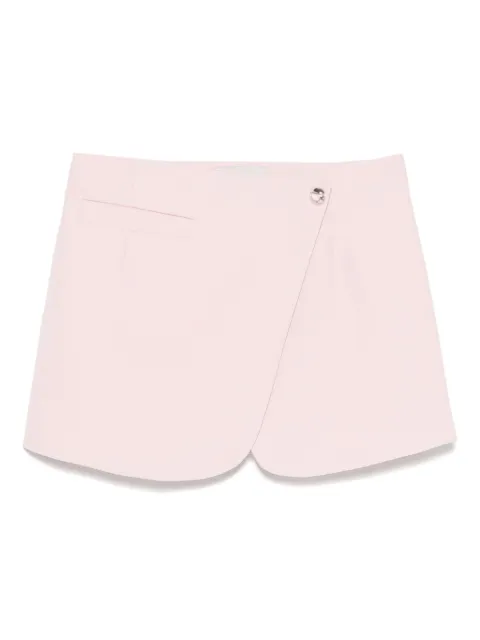 Coperni logo-plaque mini skirt Pink COPJ24F1010