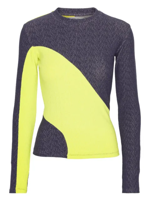 Henrik Vibskov colour-block long-sleeve T-shirt Yellow AW25STUDF808