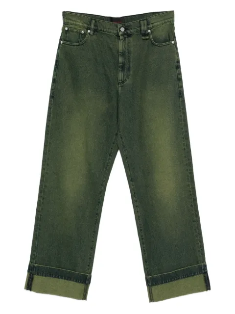 Simone Rocha straight-leg jeans Green 41611231OOVERDYEDDENIMGREEN