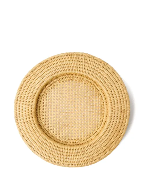 Cabana Woven Sabbia round tray Neutrals LNPLM06MAN2C9901