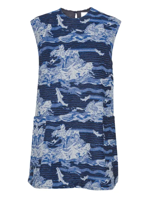 Henrik Vibskov seascape sleeveless day dress Blue AW25STUDF316