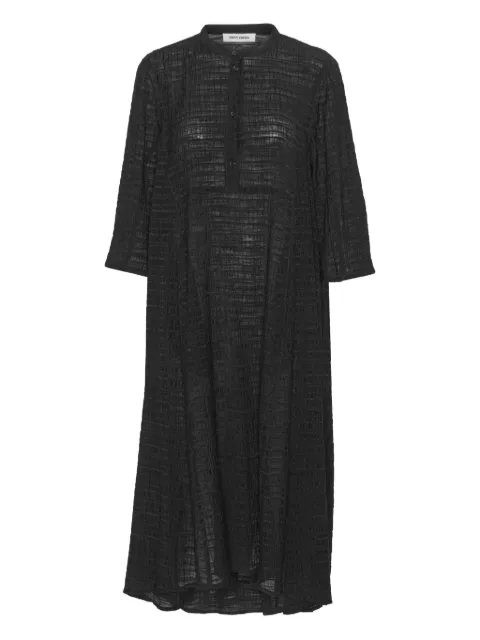 Henrik Vibskov textured button-front maxi dress Black AW25STUDF319