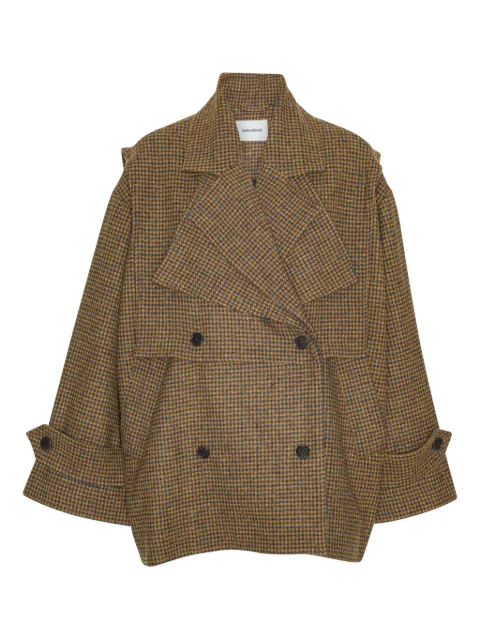 Henrik Vibskov Hands Down double-breasted jacket Neutrals AW25STUDM605