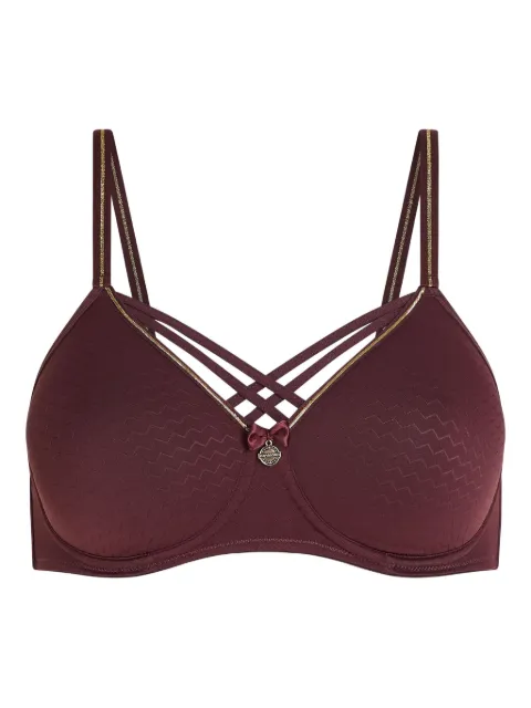 Marlies Dekkers Dame de Paris padded criss-cross bra Red 37405