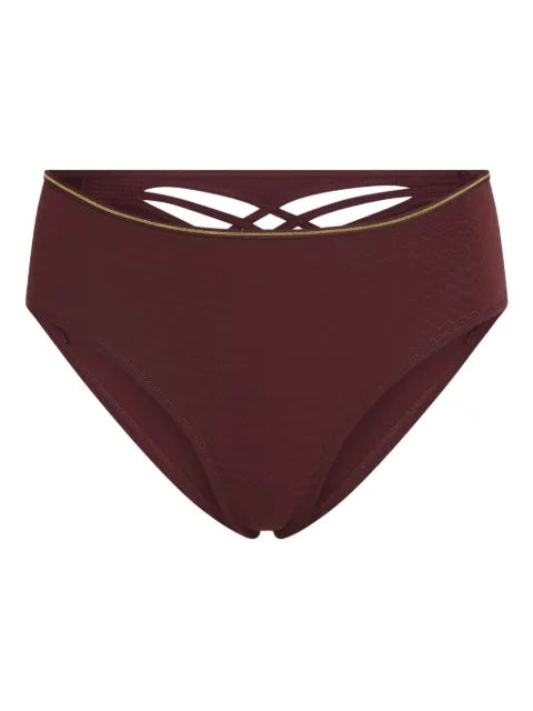 Marlies Dekkers Dame de Paris cross-strap brazilian briefs Red 37403