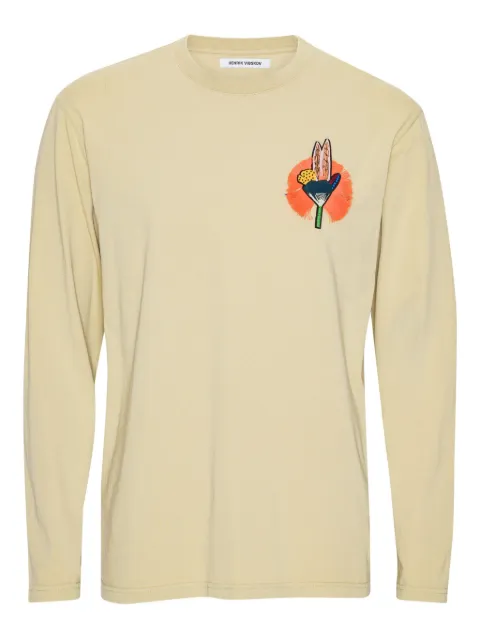 Henrik Vibskov graphic long-sleeve t-shirt Neutrals AW25STUDM805