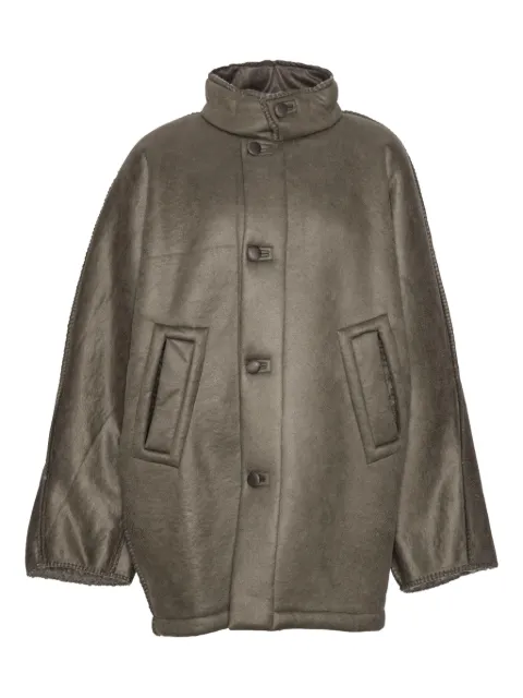 Henrik Vibskov wool button-fastening jacket Grey AW25STUDM621
