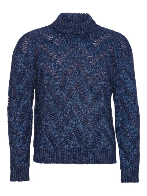 Henrik Vibskov turtleneck sweater Blue AW25STUDM705