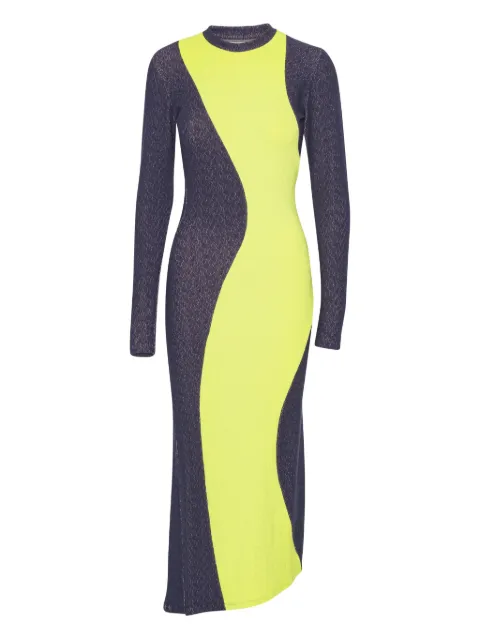 Henrik Vibskov colour-block midi dress Grey AW25STUDF806