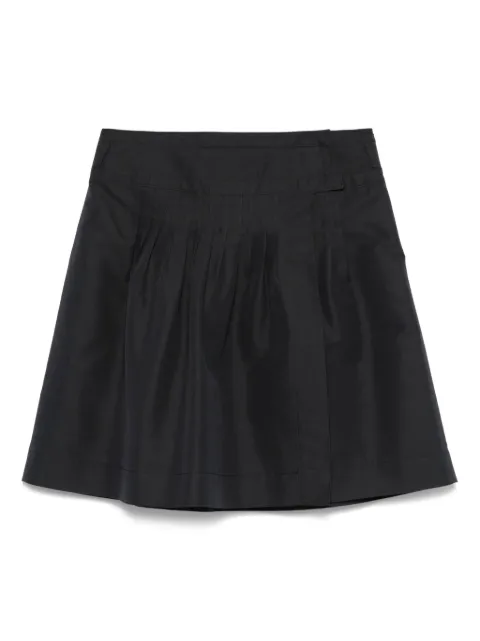 Jil Sander Pre-Owned 2000s pintuck-detailed mini skirt Blue JS250LT