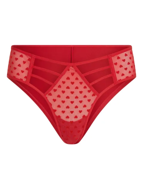 Marlies Dekkers heart-print brazilian briefs Red 37463