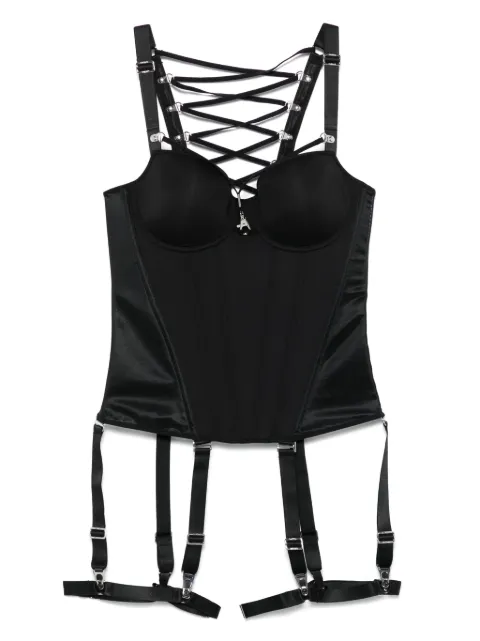 Marlies Dekkers lace-up detail corset Black 37363
