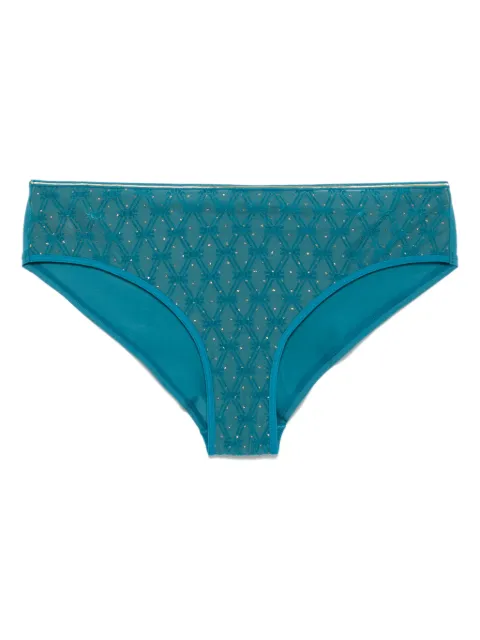 Marlies Dekkers patterned-jacquard briefs Blue 37384